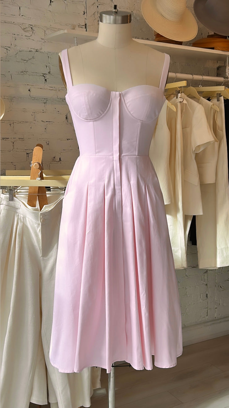 Megan Dress - Cotton - Pink