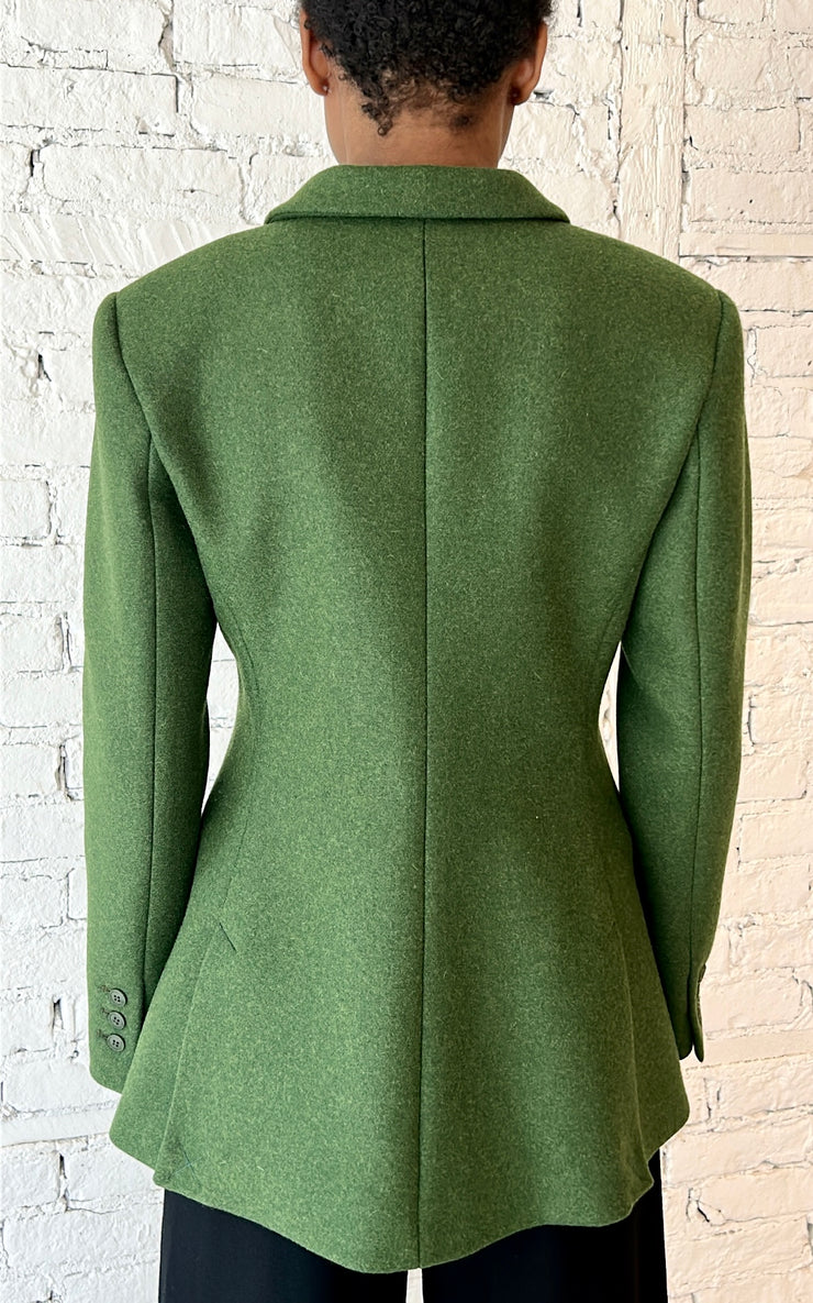 Flora Jacket - Wool - Hunter Green