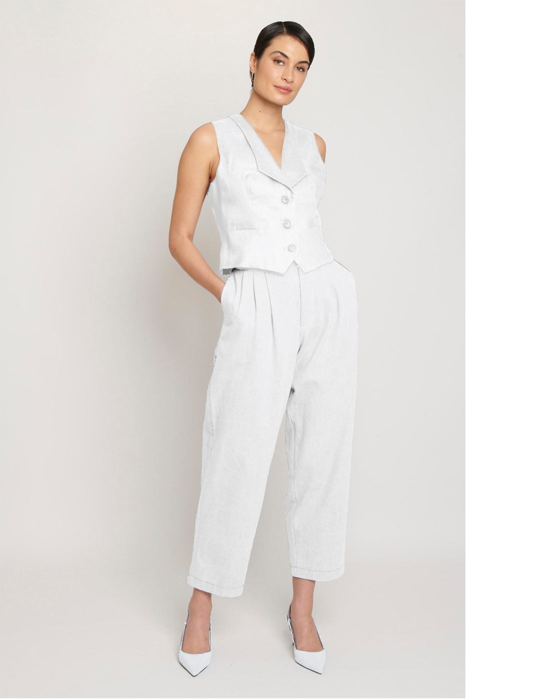 トップス hyeon basil gilet white HYEON (ヘヨン) official online store