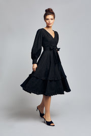 Black Eyelet Cotton