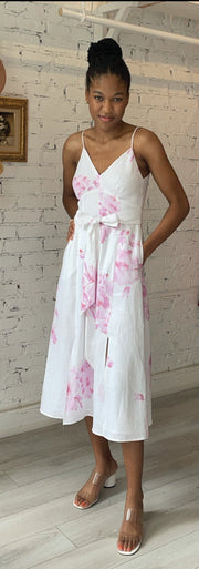 Georgette Slip Dress - Pink Floral
