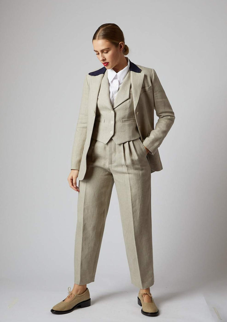Linen Cassie Pant - Frida Suit Separates