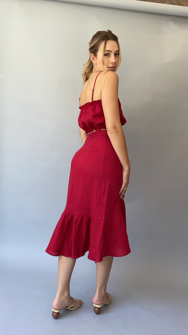 Capri Top Red