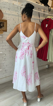 Georgette Slip Dress Pink Floral