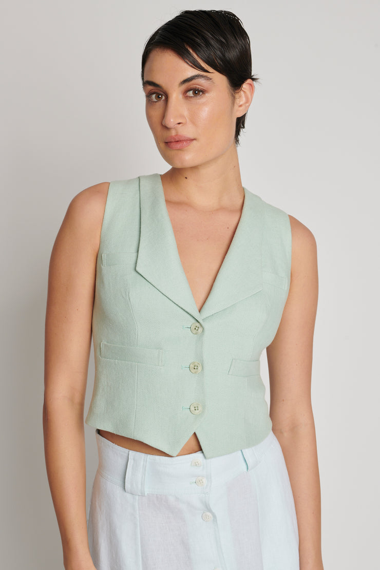 Frida Summer Suit Vest Mint