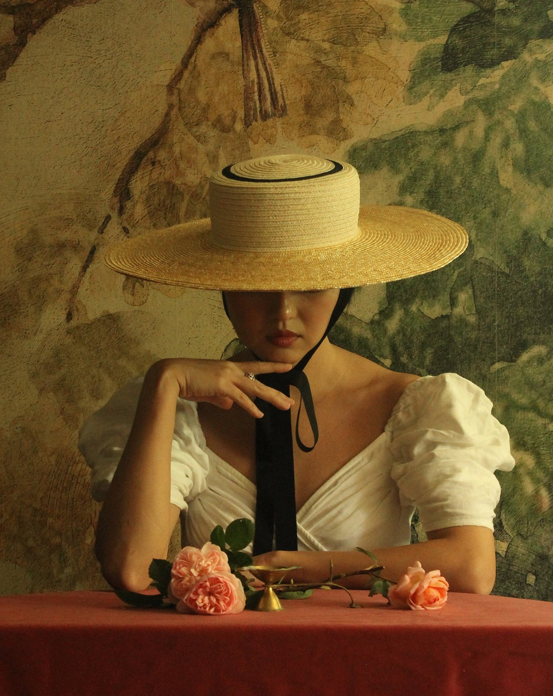 Hat - Charo Straw Bolero – Behida Dolić Millinery display picture 1