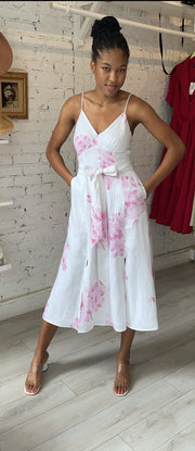 Georgette Slip Dress Pink Floral