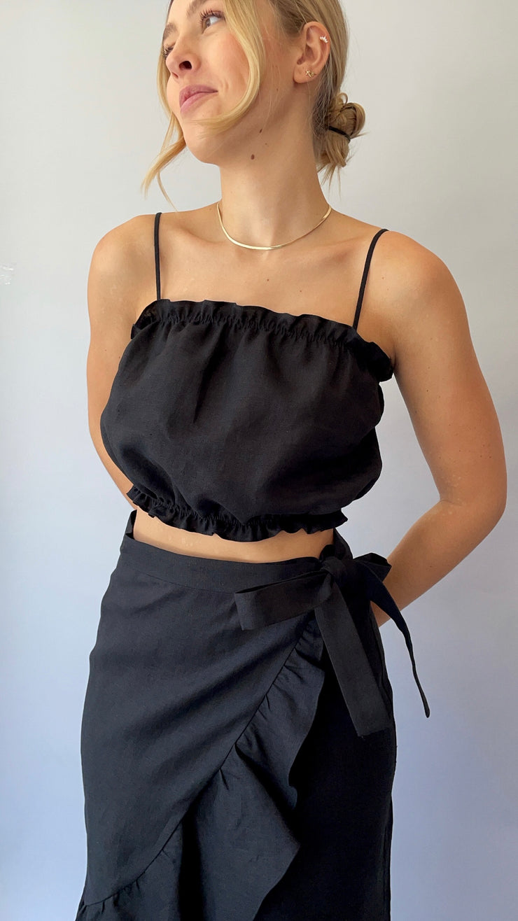 Sorrento Wrap Skirt Black