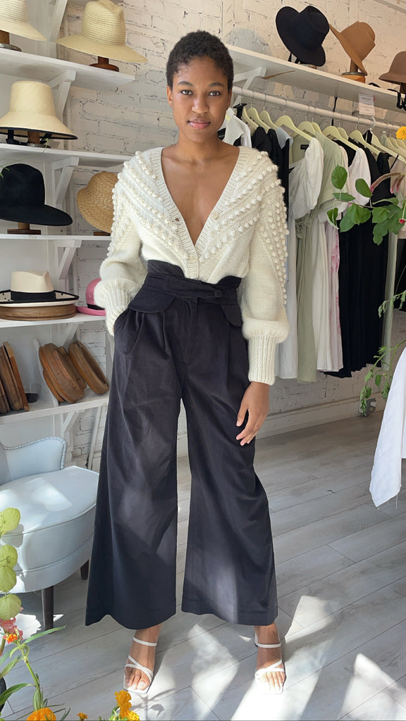 Lucia Riding Pant - Corduroy - Black – Behida Dolić Millinery