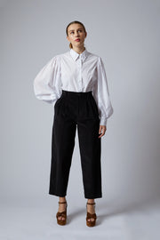 Black Corduroy Cassie Pants